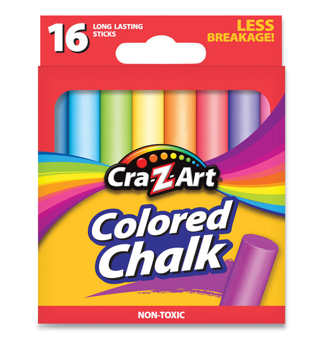 Colored Chalk, Assorted Colors, 16/Pack