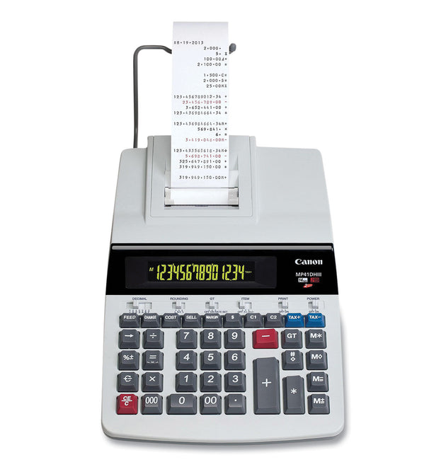 MP41DHIII 14-Digit Desktop Calculator, Black/Red Print, 4.3 Lines/Sec