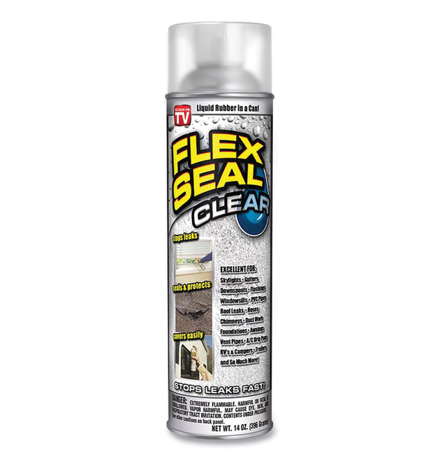 Liquid Rubber Sealant Coating Spray, 14 oz Spray, Clear