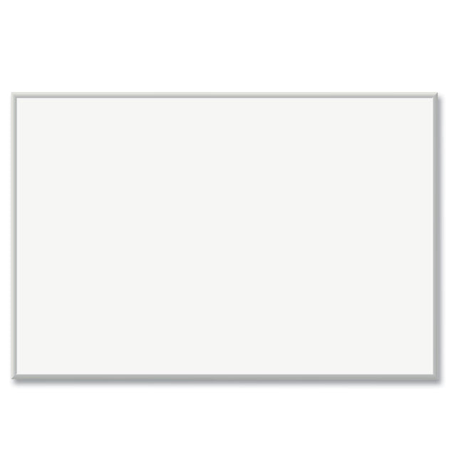 Magnetic Dry Erase Board with Aluminum Frame, 70 x 47, White Surface, Silver Frame