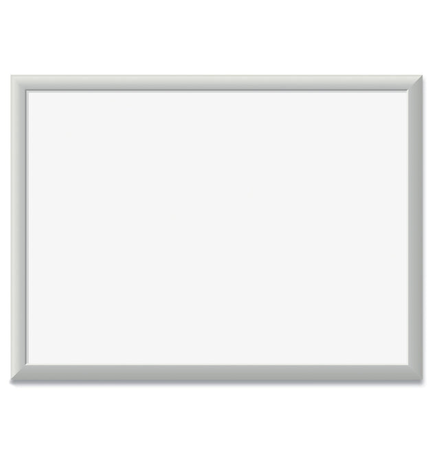 Magnetic Dry Erase Board with Aluminum Frame, 23 x 17, White Surface, Silver Frame