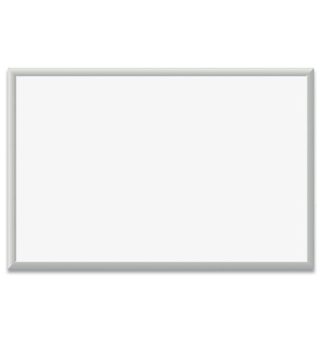 Magnetic Dry Erase Board with Aluminum Frame, 35 x 23, White Surface, Silver Frame