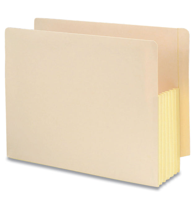 Manila End Tab File Pockets with Tyvek-Lined Gussets, 5.25