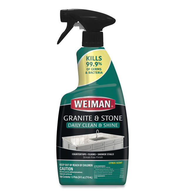 Granite Cleaner and Polish, Citrus Scent, 24 oz Spray Bottle