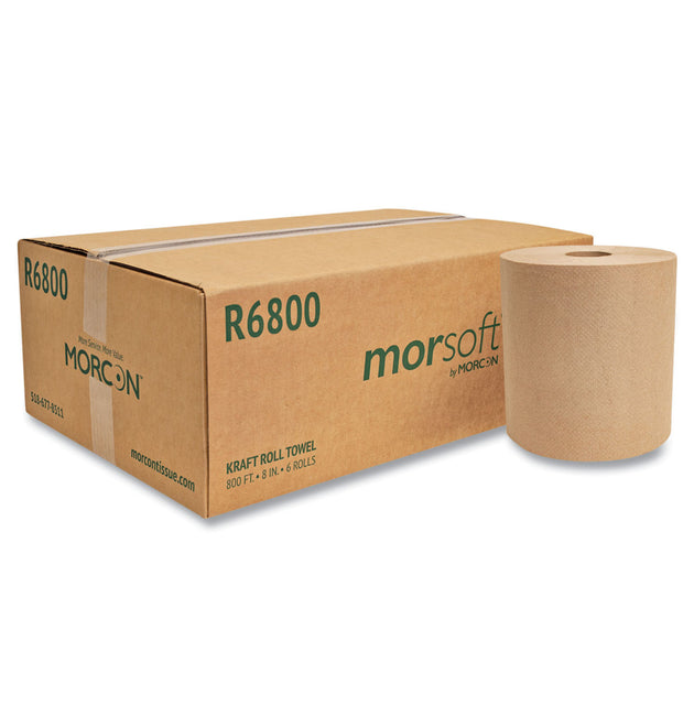 Morsoft Universal Roll Towels, 1-Ply, 8