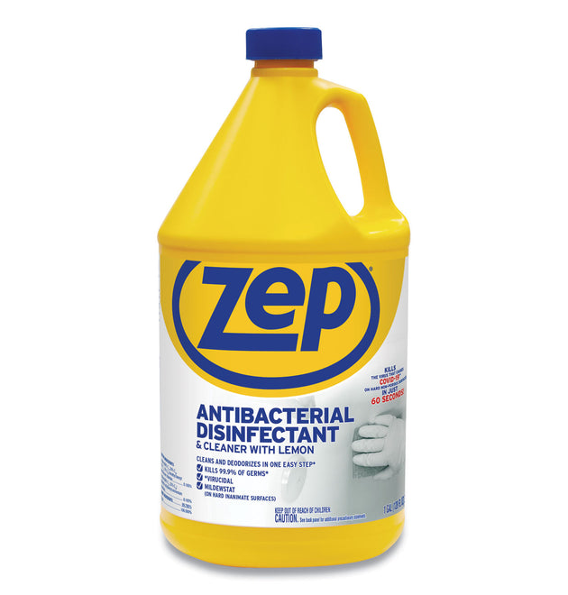 Antibacterial Disinfectant, Lemon Scent, 1 gal, 4/Carton