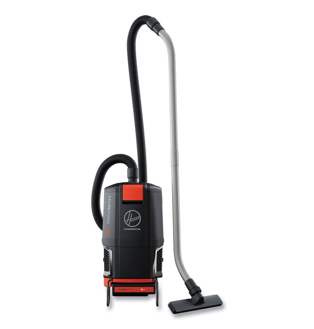 HVRPWR 40V Cordless Backpack Vacuum, Battery Sold Separately, 6 qt Tank Capacity, Black/Red