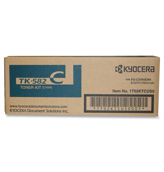 TK582C High-Yield Toner, 2,800 Page-Yield, Cyan