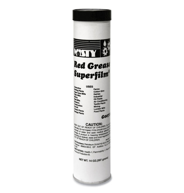 NLGI #2 Red Grease, 14 oz Tube, 48/Carton