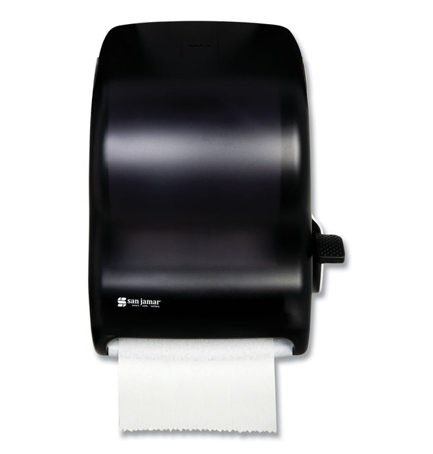 Lever Roll Towel Dispenser, Classic, 12.94 x 9.25 x 16.5, Transparent Black Pearl