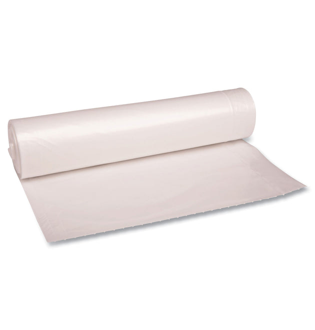 Recycled Low-Density Polyethylene Can Liners, 56 gal, 1.4 mil, 43