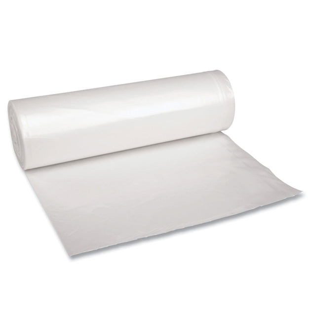 Recycled Low-Density Polyethylene Can Liners, 45 gal, 1.4 mil, 40