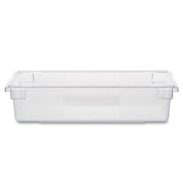 Food/Tote Boxes, 8.5 gal, 26 x 18 x 6, Clear, Plastic