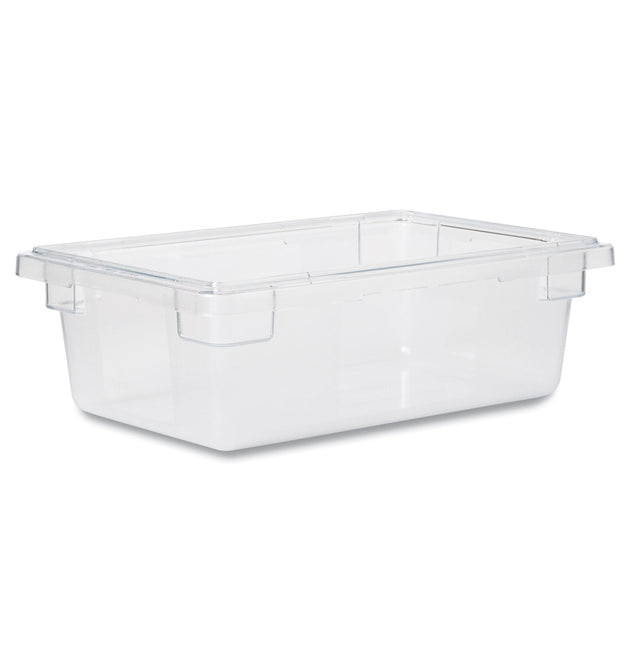 Food/Tote Boxes, 3.5 gal, 18 x 12 x 6, Clear, Plastic