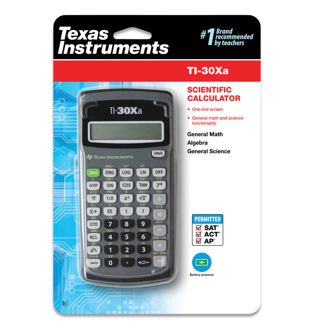 TI-30Xa Scientific Calculator, 10-Digit LCD