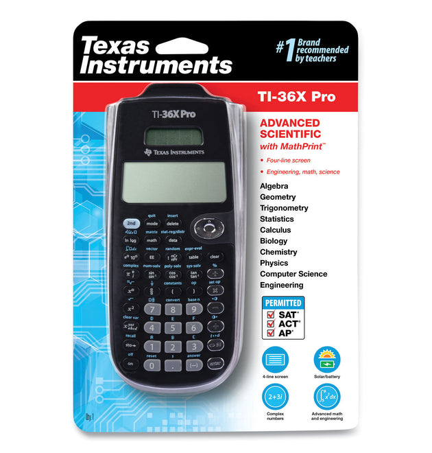 TI-36X Pro Scientific Calculator, 16-Digit LCD