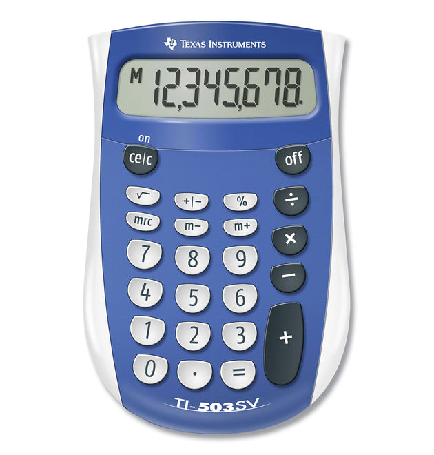 TI-503SV Pocket Calculator, 8-Digit LCD