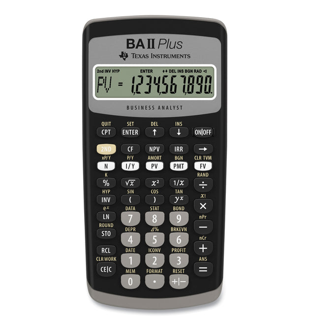 BAIIPlus Financial Calculator, 10-Digit LCD