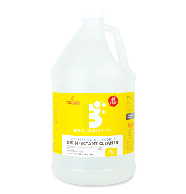 Disinfectant Cleaner, Lemon Scent, 128 oz Bottle