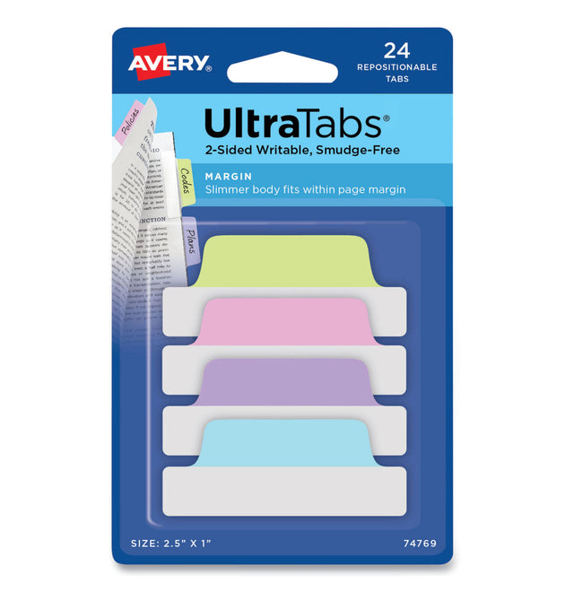 Ultra Tabs Repositionable Tabs, Margin Tabs: 2.5