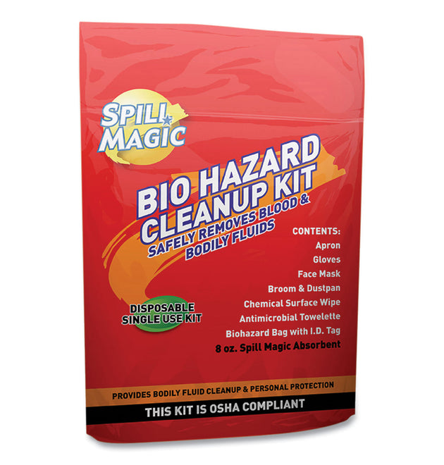 Biohazard Spill CleanUp, 0.75 x 6 x 9