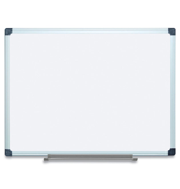 Porcelain Value Dry Erase Board, 36 x 48, White Surface, Silver Aluminum Frame