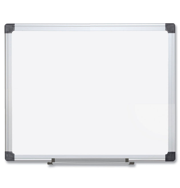 Porcelain Value Dry Erase Board, 48 x 96, White Surface, Silver Aluminum Frame