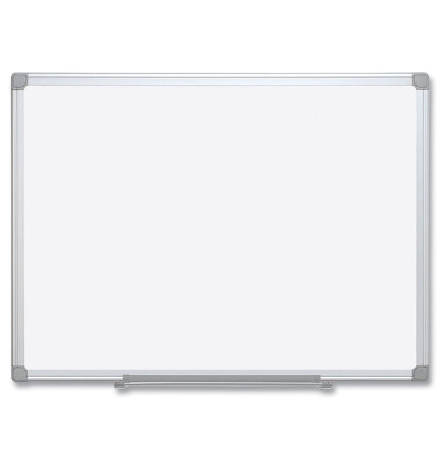 Earth Silver Easy-Clean Dry Erase Board, Reversible, 72 x 48, White Surface, Silver Aluminum Frame