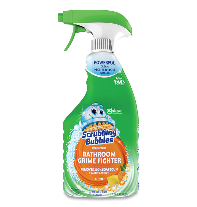 Multi Surface Bathroom Cleaner, Citrus Scent, 32 oz Spray Bottle, 8/Carton