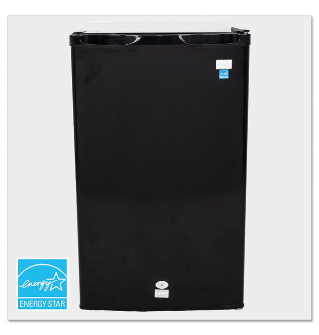 4.4 Cu.Ft. Auto-Defrost Refrigerator, 19.25 x 22 x 33, Black