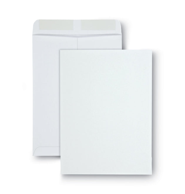 Catalog Envelope, 28 lb Bond Weight Paper, #10 1/2, Square Flap, Gummed Closure, 9 x 12, White, 100/Box