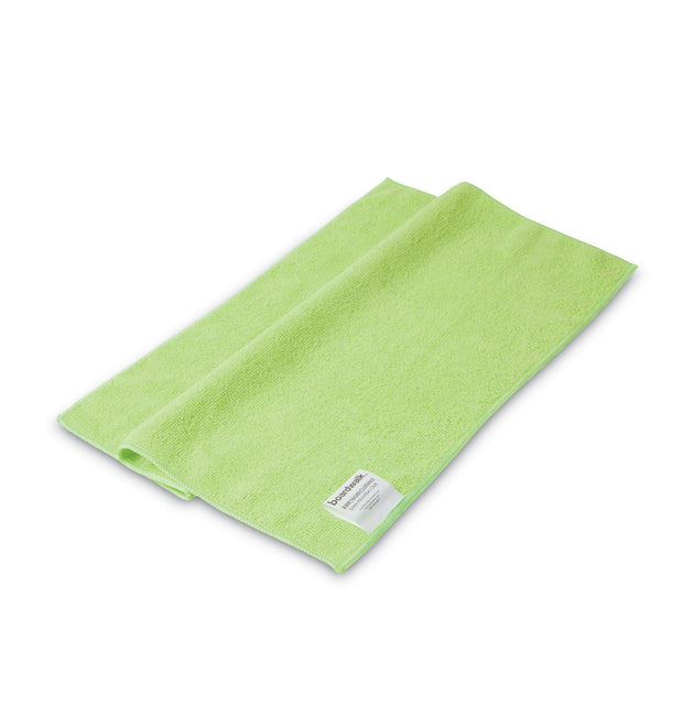 Microfiber Cleaning Cloths, 16 x 16, Green, 24/Pack