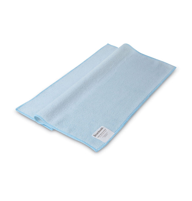 Microfiber Cleaning Cloths, 16 x 16, Blue, 24/Pack