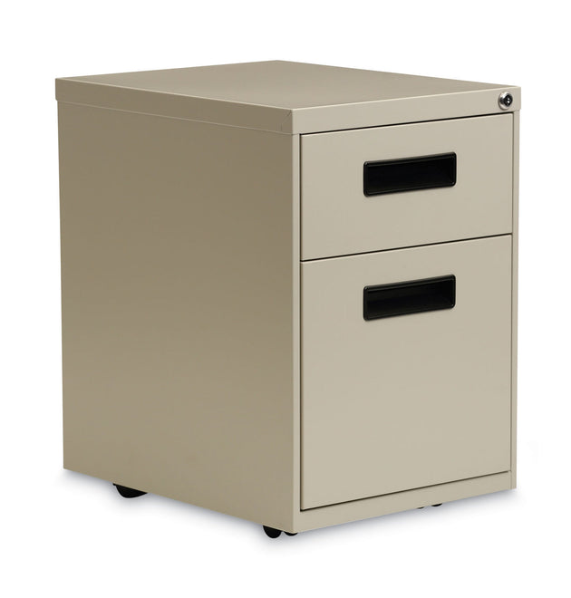 File Pedestal, Left or Right, 2-Drawers: Box/File, Legal/Letter, Putty, 14.96