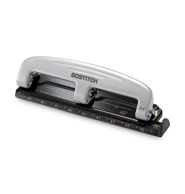 12-Sheet EZ Squeeze Three-Hole Punch, 9/32