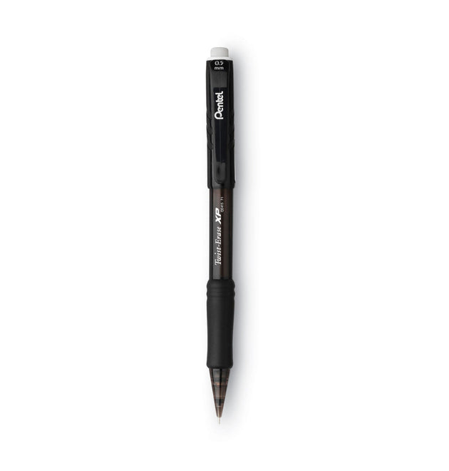 Twist-Erase EXPRESS Mechanical Pencil, 0.5 mm, HB (#2), Black Lead, Black Barrel, Dozen