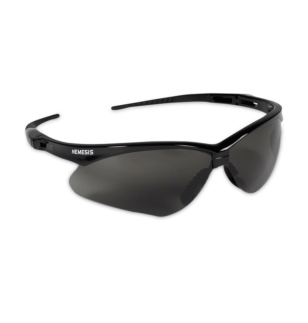 V30 Nemesis Safety Glasses, Black Frame, Smoke Anti-Fog Lens