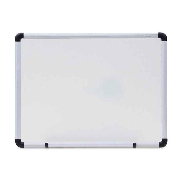 Modern Melamine Dry Erase Board with Aluminum Frame, 24 x 18, White Surface