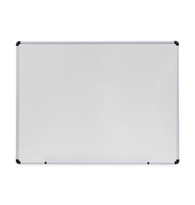 Modern Melamine Dry Erase Board with Aluminum Frame, 48 x 36, White Surface