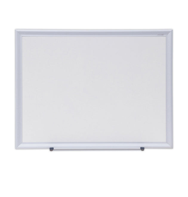 Deluxe Melamine Dry Erase Board, 24 x 18, Melamine White Surface, Silver Aluminum Frame