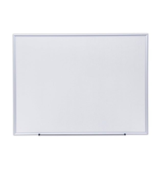 Deluxe Melamine Dry Erase Board, 48 x 36, Melamine White Surface, Silver Aluminum Frame