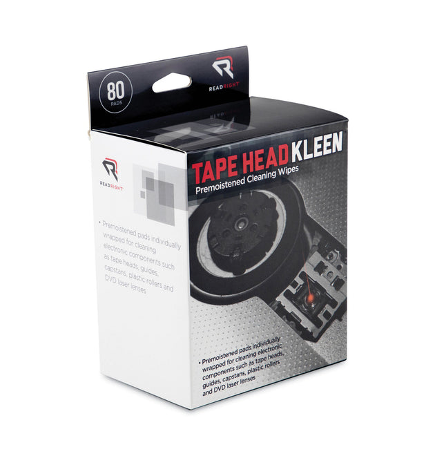 Tape Head Kleen Pad, Individually Sealed Pads, 5 x 5, 80/Box