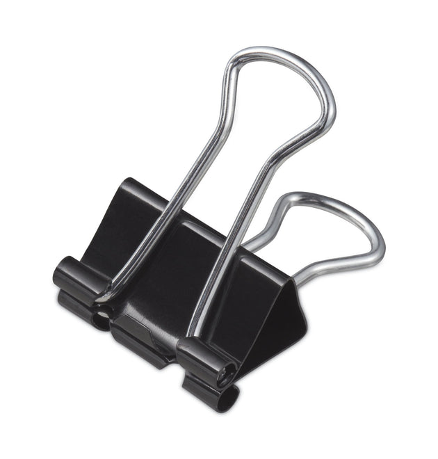 Binder Clip Zip-Seal Bag Value Pack, Small, Black/Silver, 144/Pack