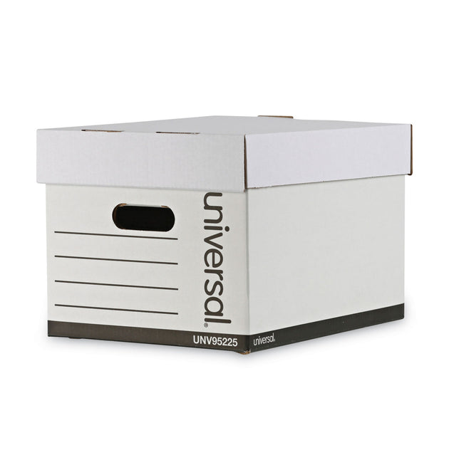 Professional-Grade Heavy-Duty Storage Boxes, Letter/Legal Files, White, 12/Carton