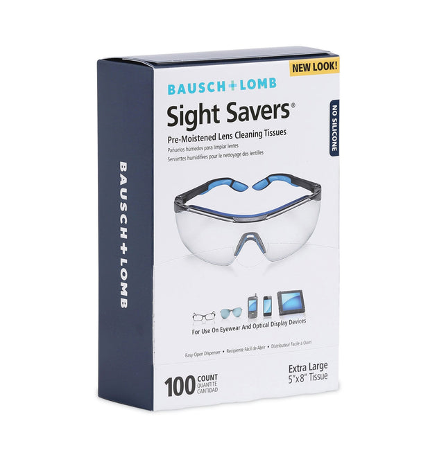 Sight Savers Premoistened Lens Cleaning Tissues, 8 x 5, 100/Box