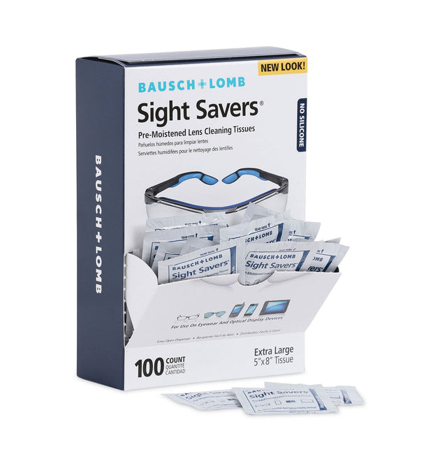 Sight Savers Premoistened Lens Cleaning Tissues, 8 x 5, 100/Box, 10 Box/Carton