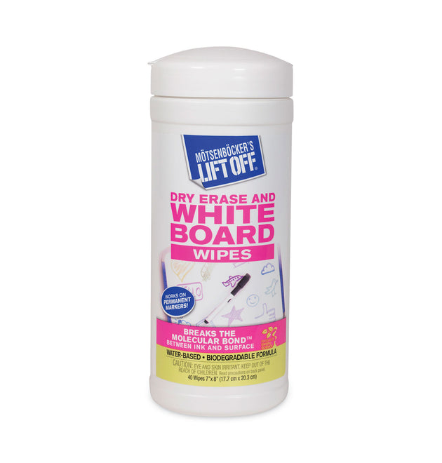 Dry Erase Cleaner Wipes, 7 x 12, 40/Canister