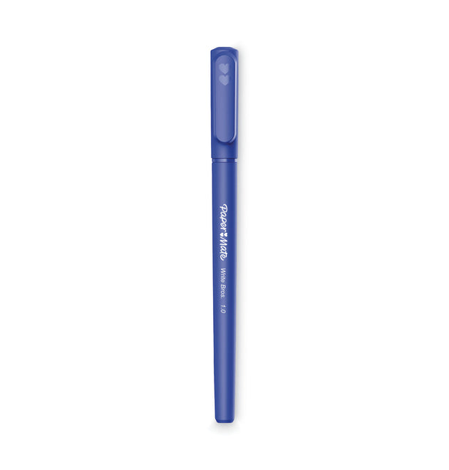 Write Bros. Ballpoint Pen Value Pack, Stick, Medium 1 mm, Blue Ink, Blue Barrel, 120/Pack