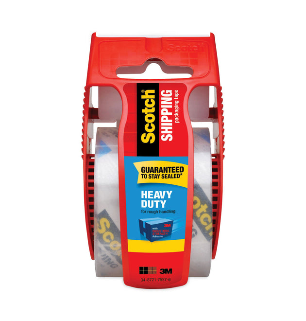 3850 Heavy-Duty Packaging Tape with Dispenser, 1.5