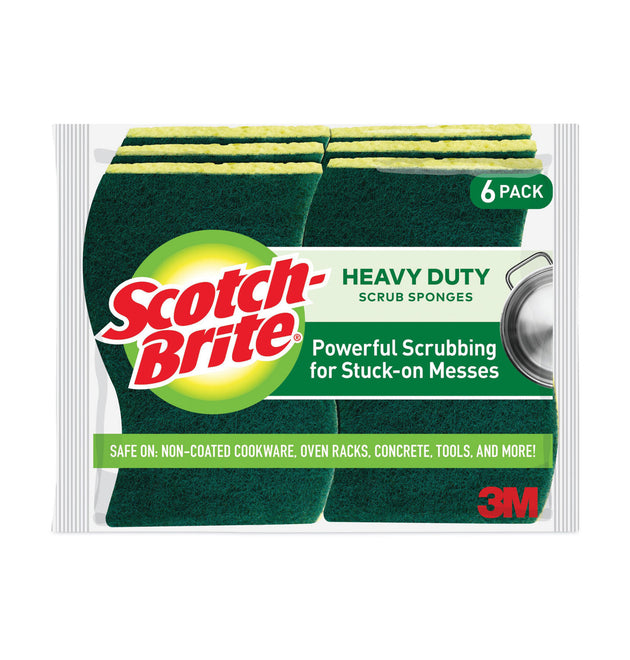 Heavy-Duty Scrub Sponge, 4.5 x 2.7, 0.6